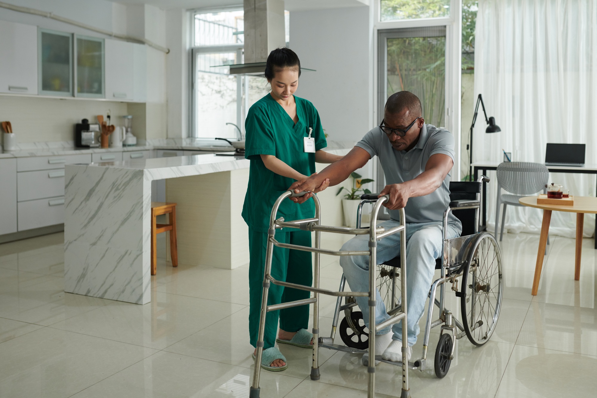 Patient Trying to Stand up